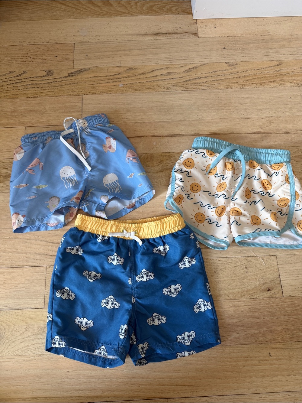 Boys Blue Swim Shorts Bundle - Caden Lane, H&M, Disney Baby